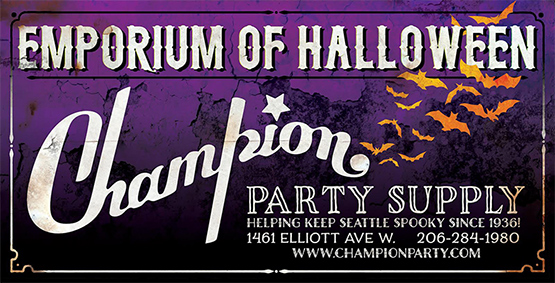 Champion Party Supply — 20% discount at Champion, show your Fashionably Undead ticket