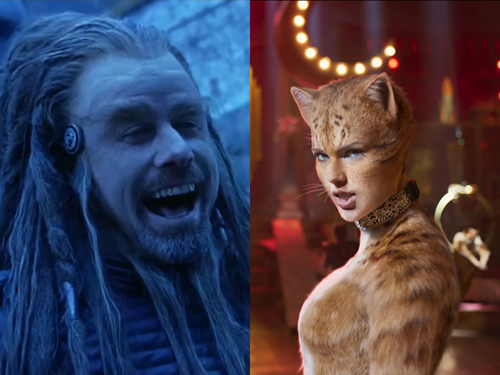 'Battlefield Earth' image vs 'Cats' image