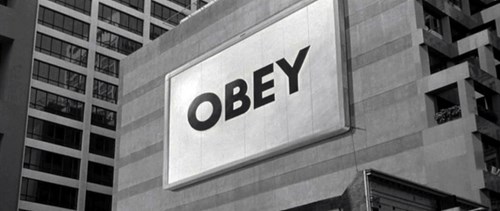 Obey billboard scene in They Live