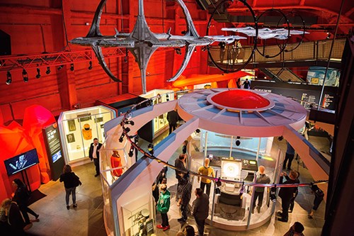 Overhead view of the Star Trek gallery