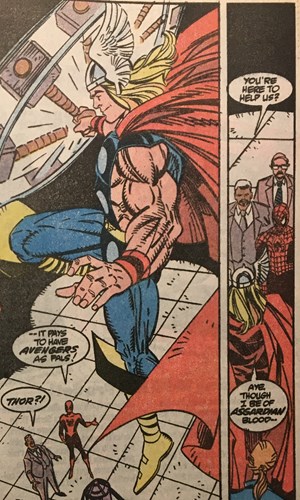 Page from the Thor comic series