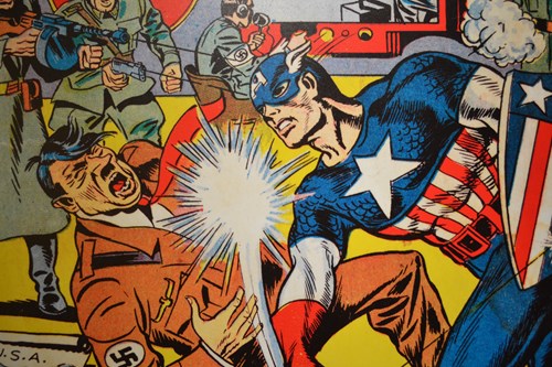Captain America comic cover artwork