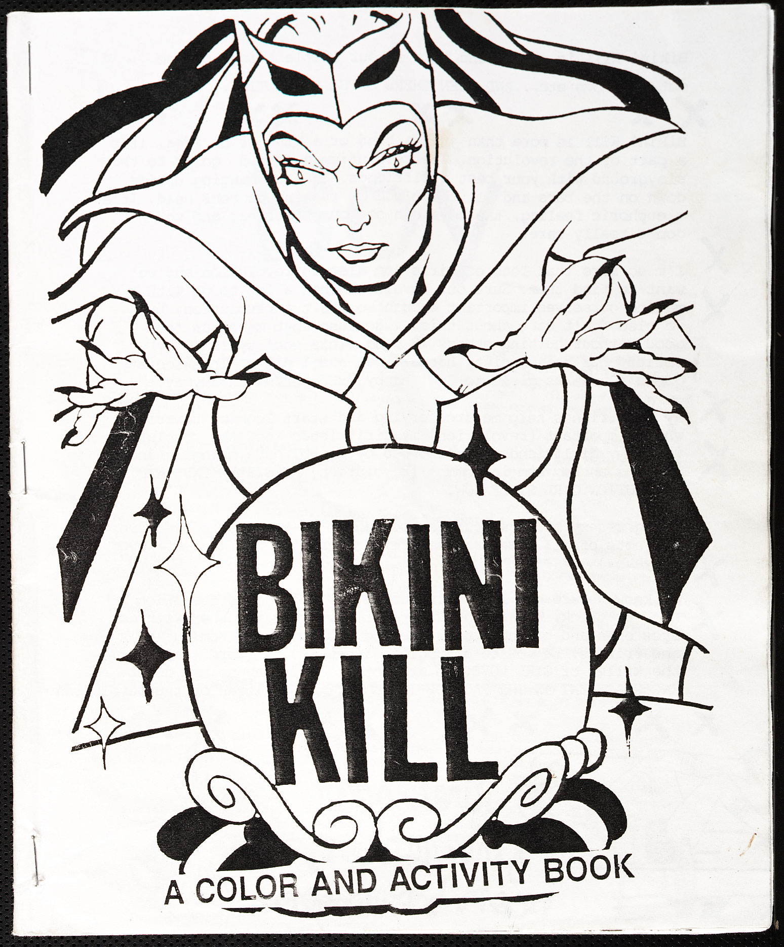 Bikini Kill: A color and activity book zine