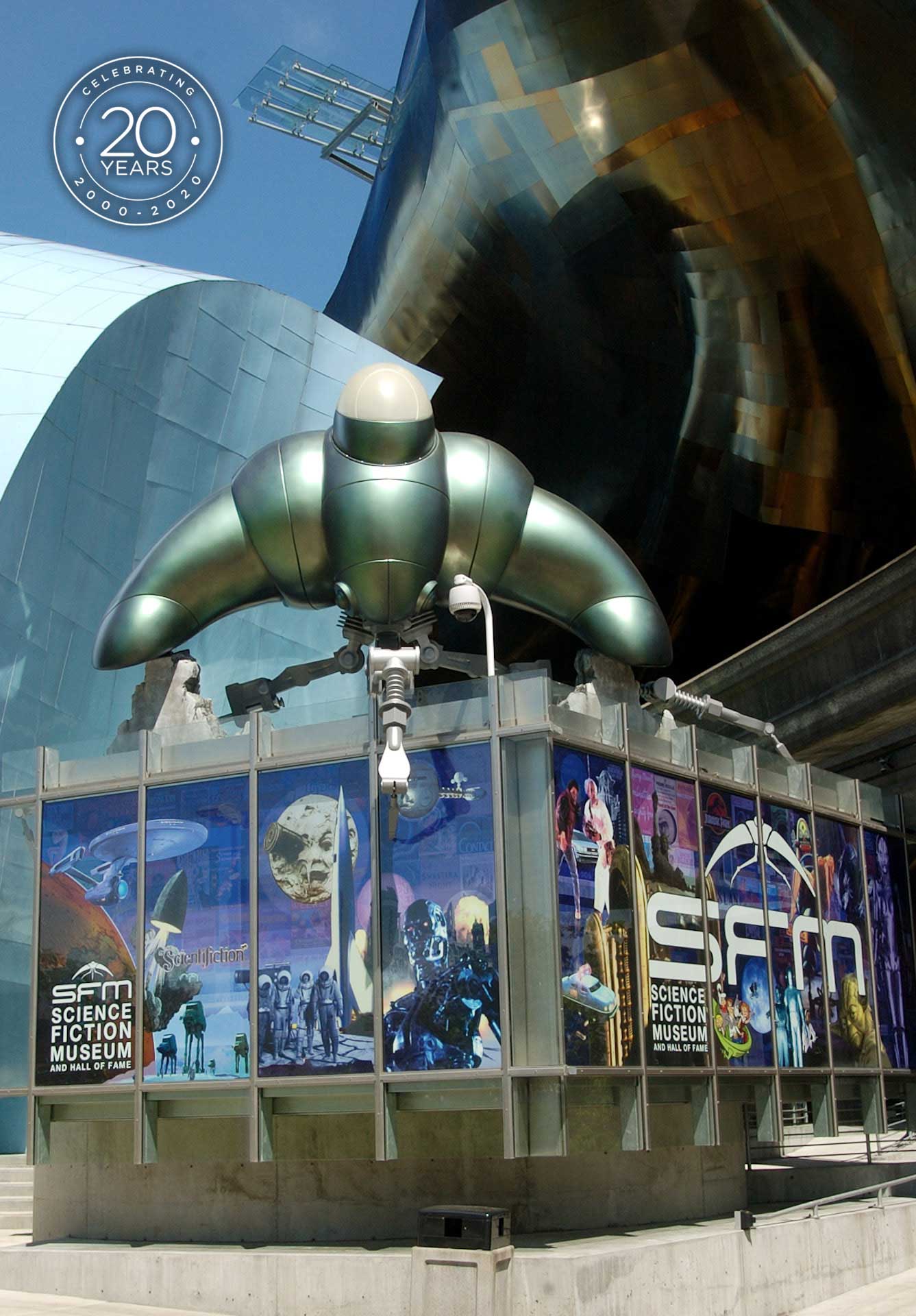 exterior of MoPOP's Science Fiction Museum and Hall of Fame