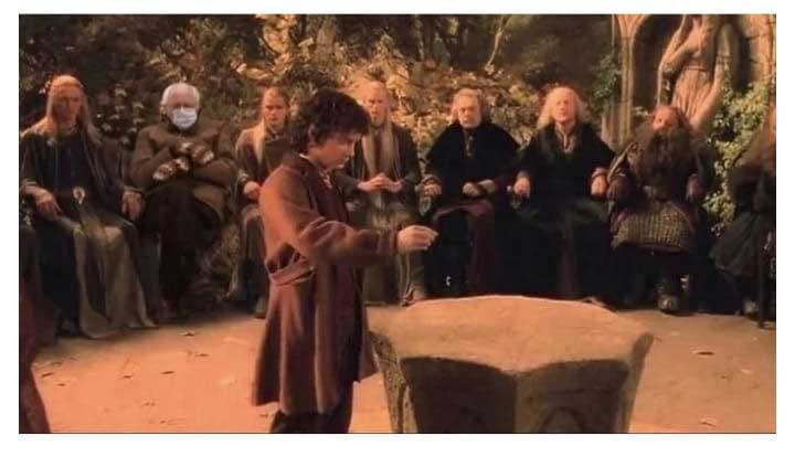 Lord of the Rings Bernie Sanders Meme