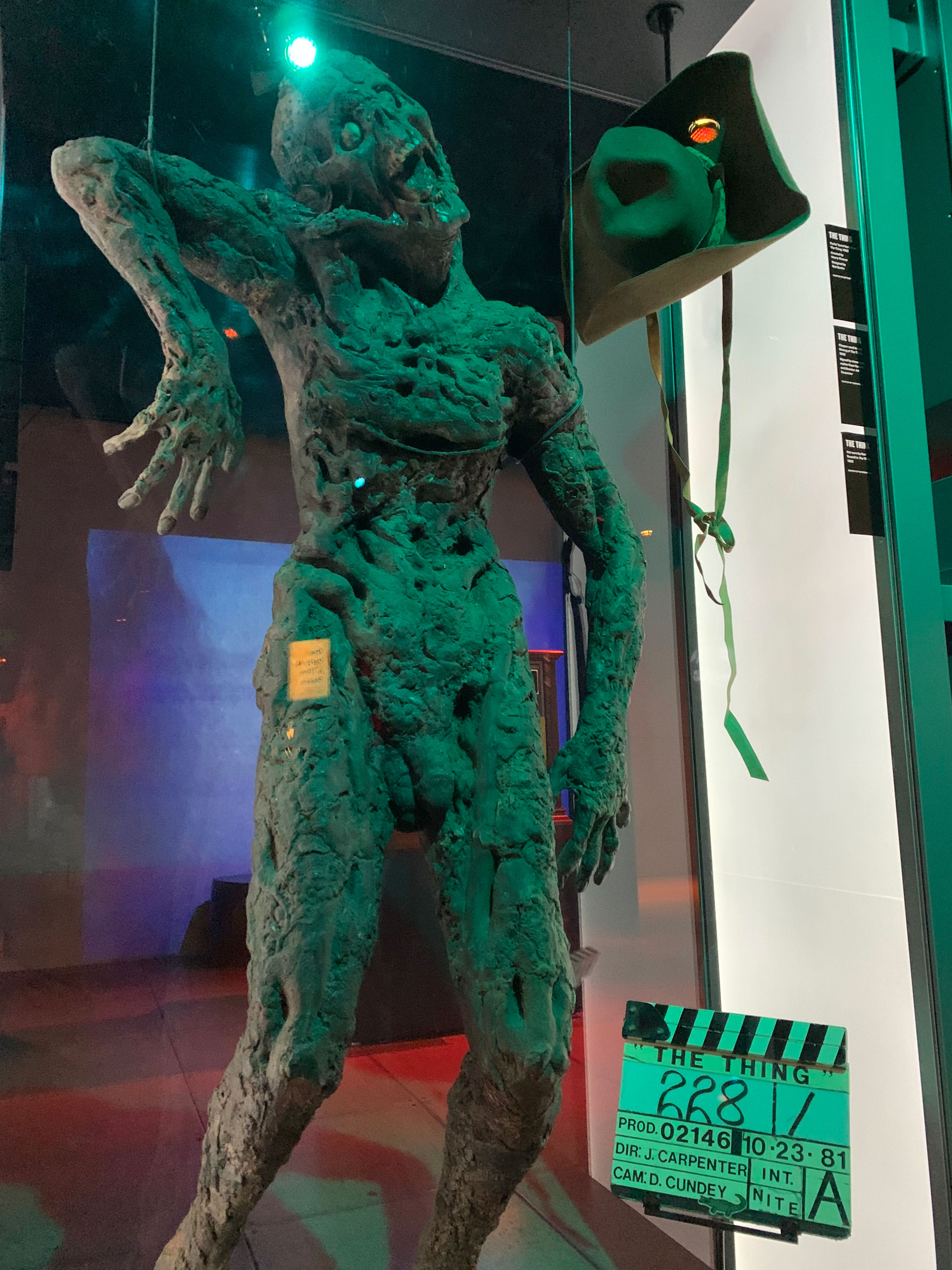 Artifacts From John Carpenter's 'The Thing' (1982) Installed in MoPOP's  'Scared to Death: The Thrill of Horror Film' Exhibition