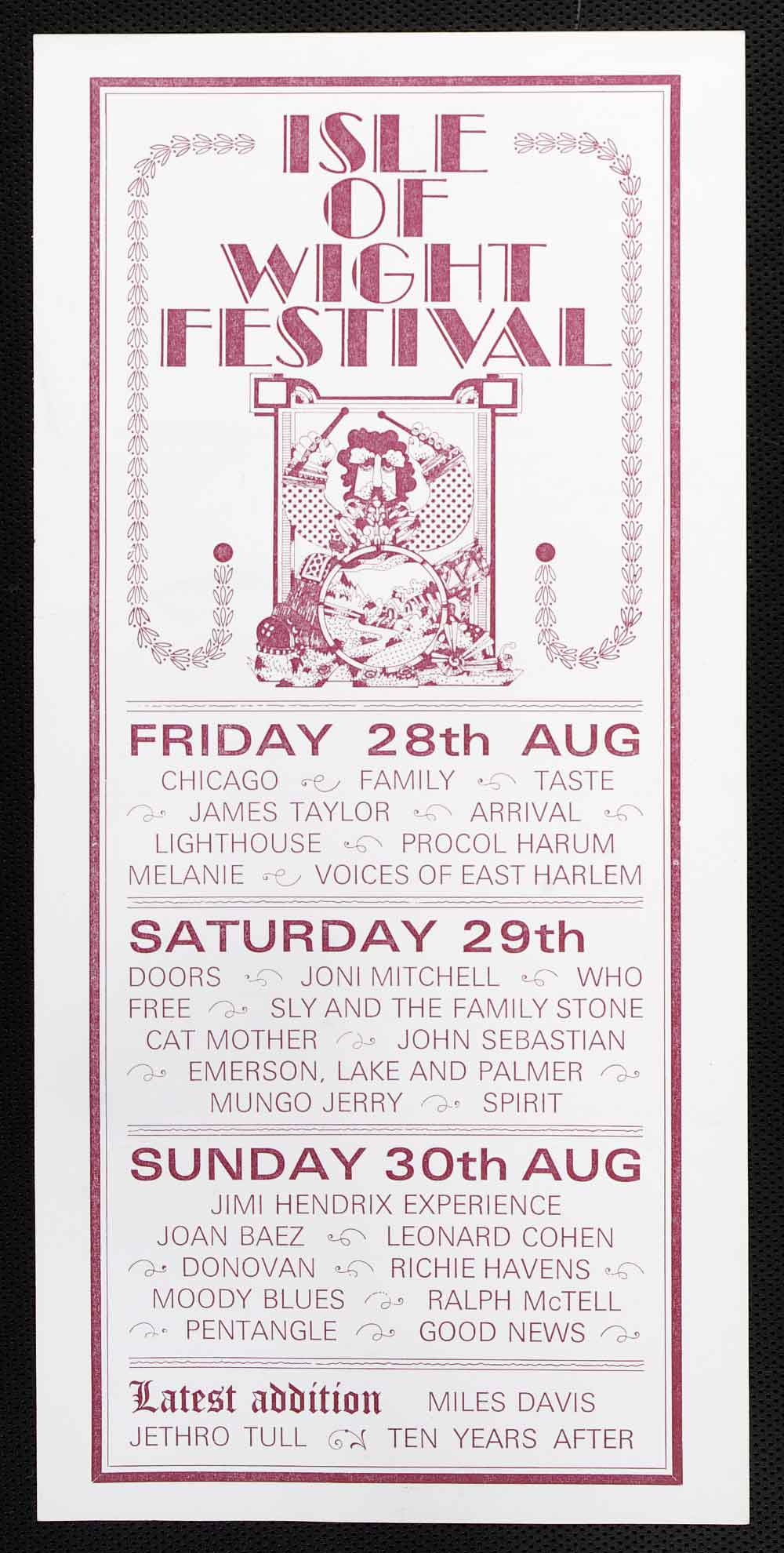 Isle of Wight Festival schedule
