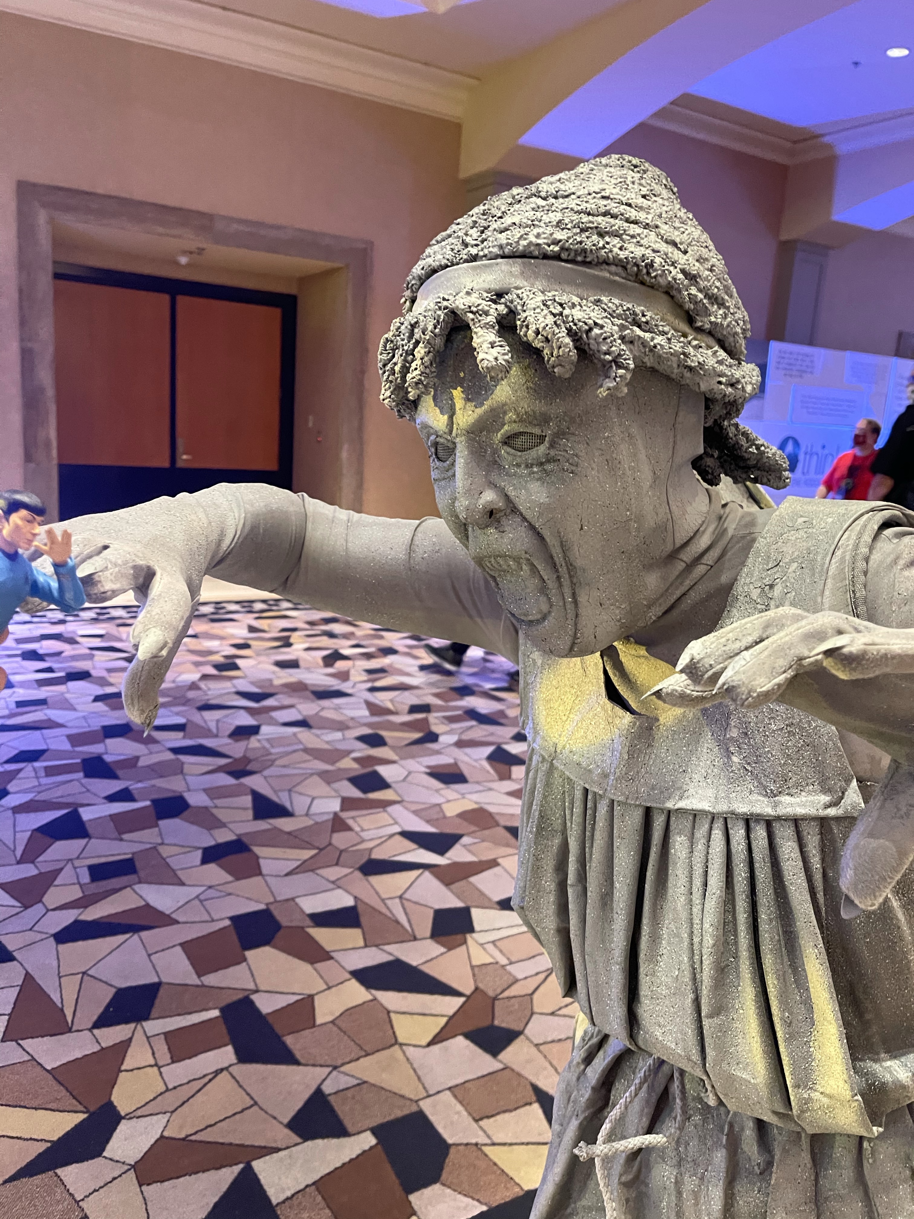 Spock Action Figure and Weeping Angel Cosplay